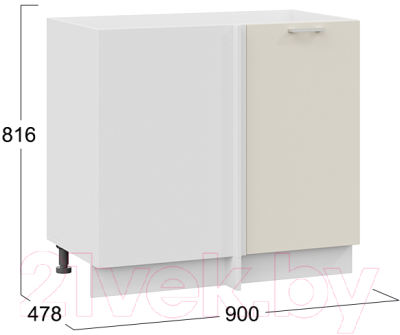 Шкаф под мойку ТриЯ Габриэлла 1Н9У (белый/крем)
