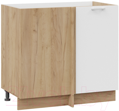 Шкаф под мойку ТриЯ Габриэлла 1Н9У (дуб крафт золотой/сноу) - фото