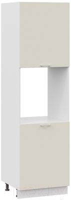 Шкаф-пенал кухонный ТриЯ Габриэлла 1П6 (белый/крем) - фото