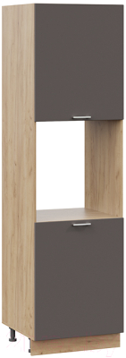 Шкаф-пенал кухонный ТриЯ Габриэлла 1П6 (дуб крафт золотой/муссон) - фото