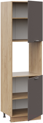 Шкаф-пенал кухонный ТриЯ Габриэлла 1П6 (дуб крафт золотой/муссон)