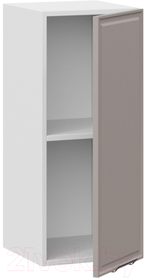 Шкаф навесной для кухни ТриЯ Белладжио 1В3 (белый/софт капучино)