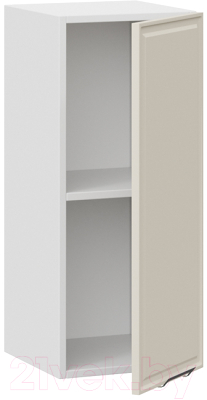Шкаф навесной для кухни ТриЯ Белладжио 1В3 (белый/софт панакота)