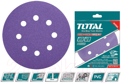 Набор шлифлистов TOTAL TAC73150101