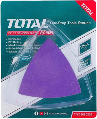 Набор шлифлистов TOTAL TAC78080202