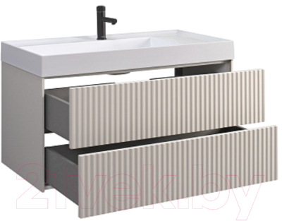 Тумба под умывальник Belux Сиртаки НП 100-02 (180, светлый миндаль матовый)