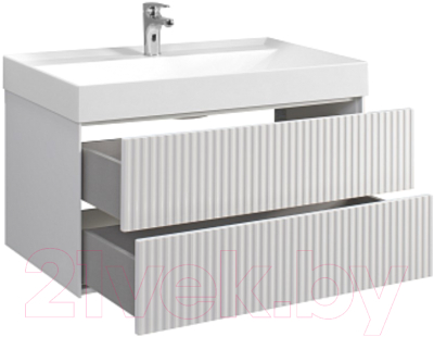 Тумба под умывальник Belux Сиртаки НП 100-02 (18, белый матовый)