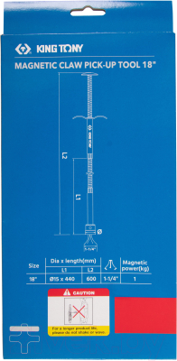 Магнитный захват King TONY 2126A-18