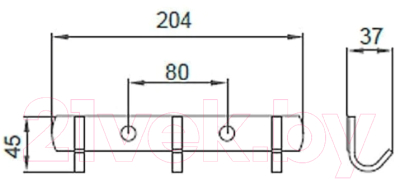 Вешалка для ванной Frud R202-3