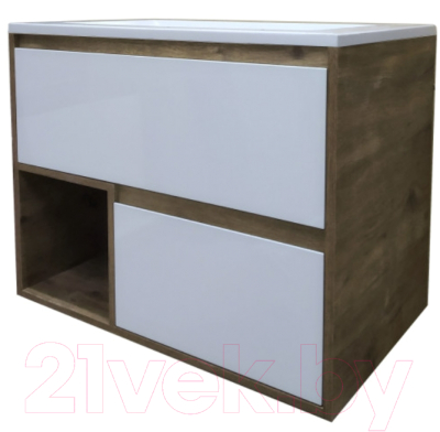 Тумба с умывальником Эстет Monaco Wood / ФР-00010675