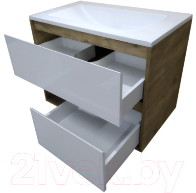 Тумба с умывальником Эстет Monaco Wood / ФР-00010675