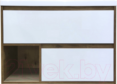 Тумба с умывальником Эстет Monaco Wood / ФР-00010673 - фото