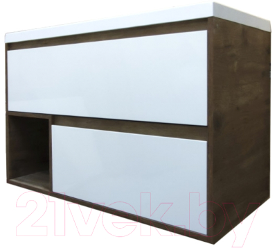 Тумба с умывальником Эстет Monaco Wood / ФР-00010677