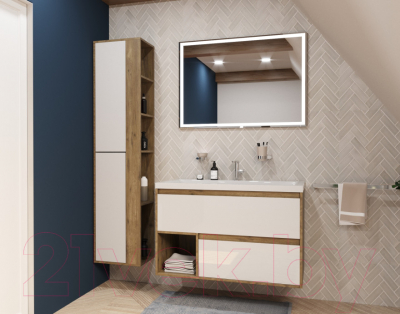 Тумба с умывальником Эстет Monaco Wood / ФР-00010677