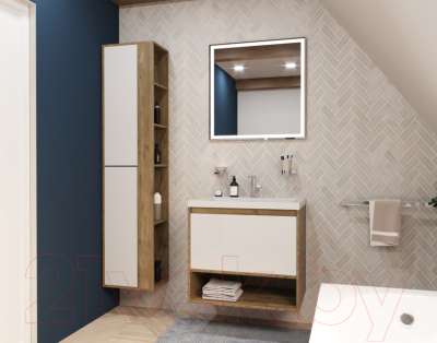 Тумба с умывальником Эстет Monaco Wood / ФР-00010679