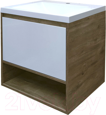 Тумба с умывальником Эстет Monaco Wood / ФР-00010681