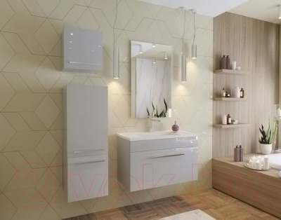 Шкаф-полупенал для ванной Эстет Elin L 35x36.6x97 / ФР-00003353