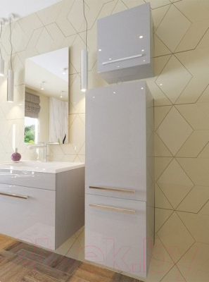 Шкаф-полупенал для ванной Эстет Elin R 35x36.6x97 / ФР-00003354