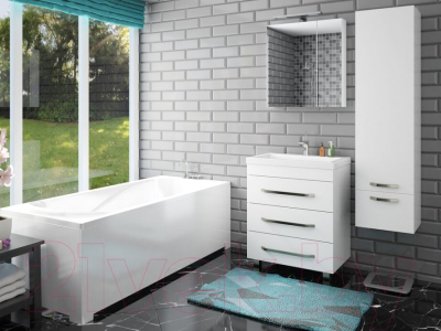 Шкаф-пенал для ванной Эстет Monaco R 40x34x157 / ФР-00002156