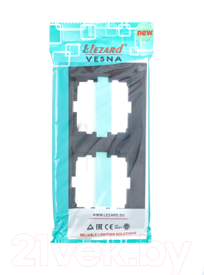 Рамка для выключателей и розеток Lezard Vesna 742-4200-147