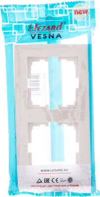 Рамка для выключателей и розеток Lezard Vesna 742-0300-147