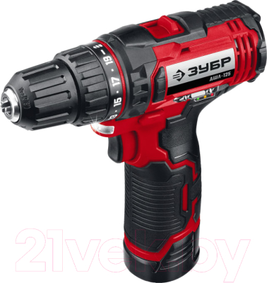 Аккумуляторная дрель-шуруповерт Зубр ДШЛ-125-21 - фото