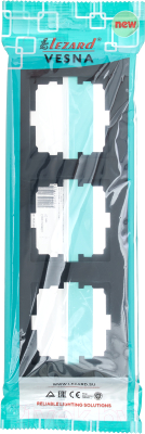 Рамка для выключателей и розеток Lezard Vesna 742-4200-148