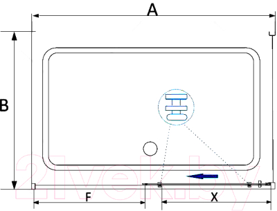 Душевой уголок RGW SV-42-G / 32324280-16