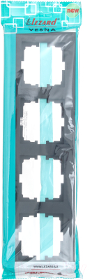 Рамка для выключателей и розеток Lezard Vesna 742-4200-149