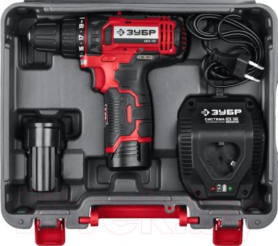 Аккумуляторная дрель-шуруповерт Зубр ДШЛ-125-22