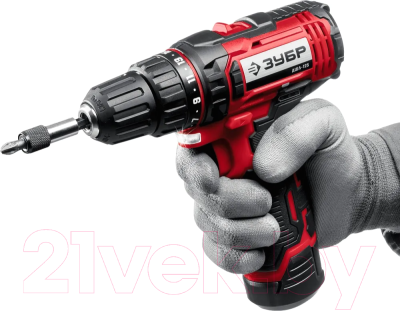 Аккумуляторная дрель-шуруповерт Зубр ДШЛ-125-22
