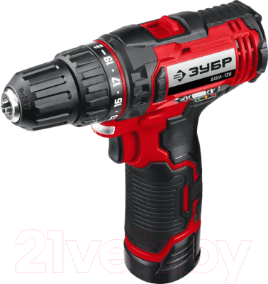 Аккумуляторная дрель-шуруповерт Зубр ДШЛ-125-22