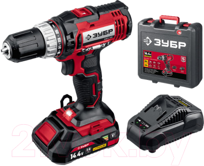 Аккумуляторная дрель-шуруповерт Зубр ДШЛ-145-21