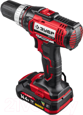 Аккумуляторная дрель-шуруповерт Зубр ДШЛ-145-21