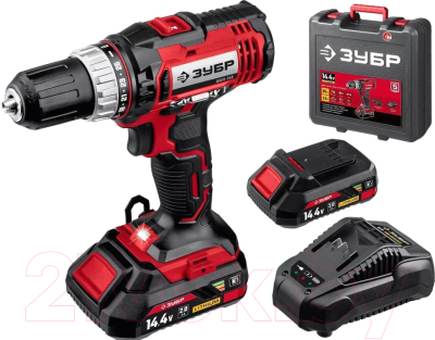 Аккумуляторная дрель-шуруповерт Зубр ДШЛ-145-22 - фото