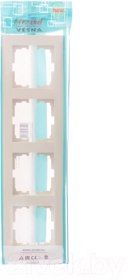 Рамка для выключателей и розеток Lezard Vesna 742-0300-149