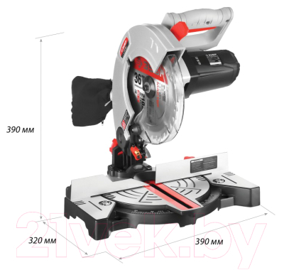 Торцовочная пила Зубр ЗПТ-210-1400 Л