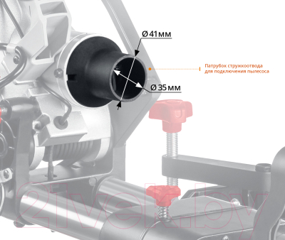 Торцовочная пила Зубр ЗПТ-305-1800 ПЛ