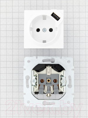 Розетка Lezard Vesna 742-0288-181
