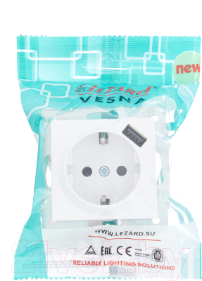 Розетка Lezard Vesna 742-0288-181