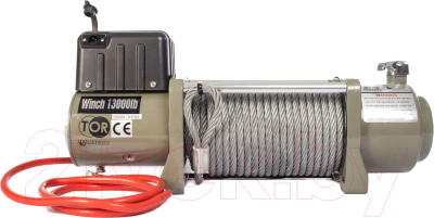 Лебедка автомобильная TOR ЛА SEC13000 28м / 1141304 - фото