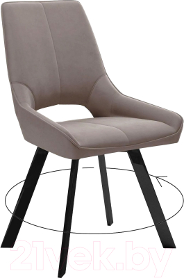 Стул DikLine 268 (микровелюр Z48 капучино/ножки черные)