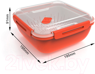 Контейнер Rotho Memory / 1025202792 (красный)