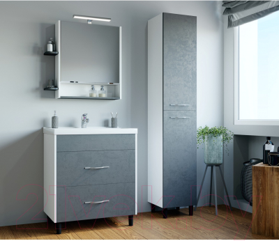 Шкаф с зеркалом для ванной Mixline Сура 60 539801