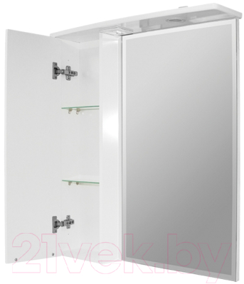 Шкаф с зеркалом для ванной Mixline Кассиопея 75 L 534973 (с подсветкой)