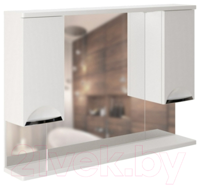 Шкаф с зеркалом для ванной Mixline Этьен 100 540871 - фото