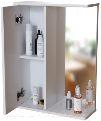 Шкаф с зеркалом для ванной Mixline Норд 55 528387