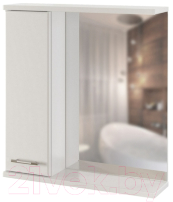 Шкаф с зеркалом для ванной Mixline Росток 65 L 537420 - фото