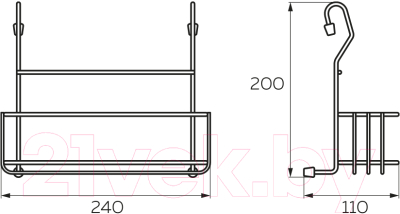 Полка многоцелевая на рейлинг Lemax MX-069