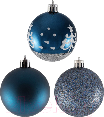 Набор шаров новогодних Волшебная страна Праздничный вечер / 007668 - фото